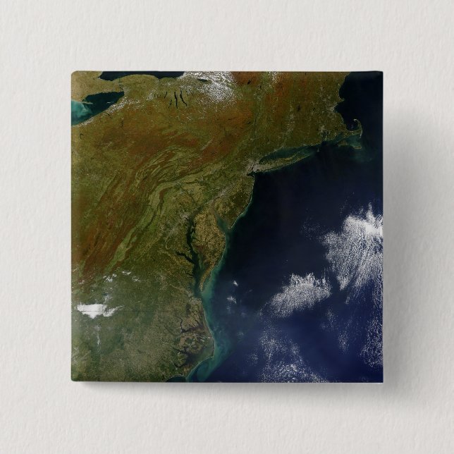 United States East Coast 15 Cm Square Badge (Front)