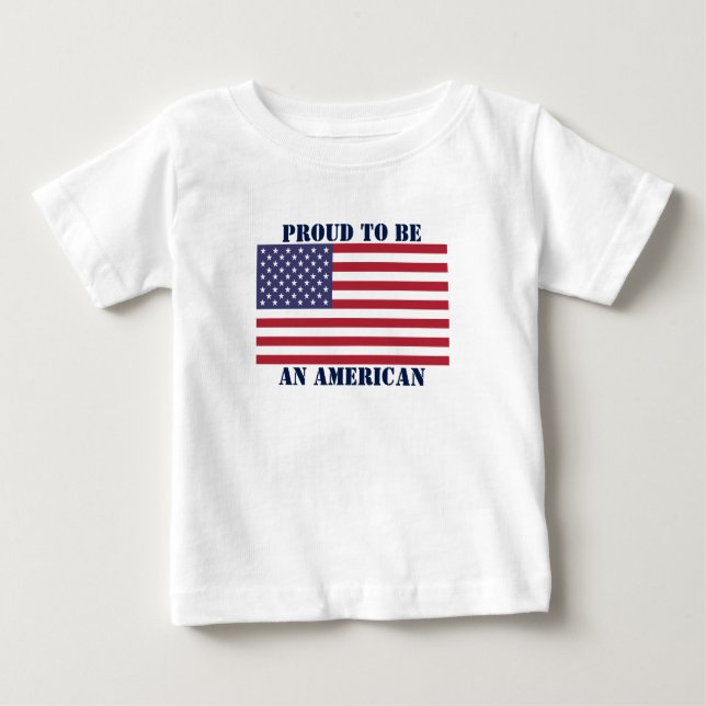 United States Flag Baby T-Shirt (Front)