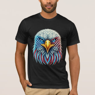 United States Flag Bald Eagle Patriotic T-Shirt