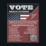 United States Flag Design, Political Campaigner Flyer<br><div class="desc">United States Flag Design,  Political Campaigner Advertising Flyer by The Business Card Store.</div>