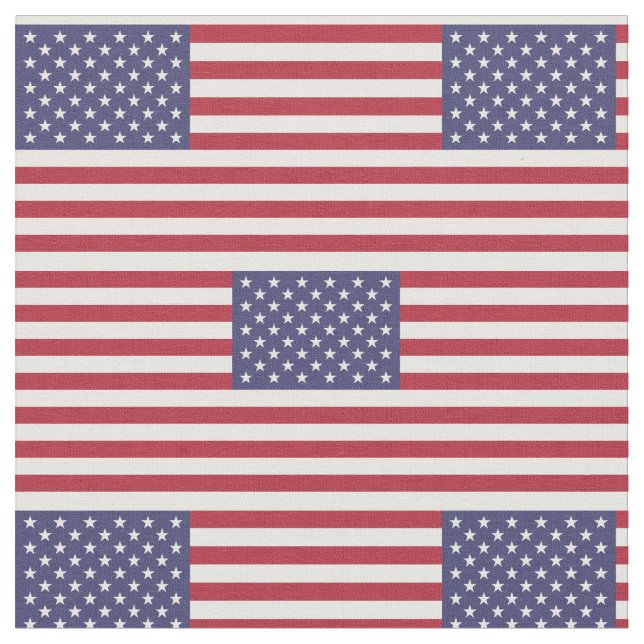United States Flag Fabric (Close Up)