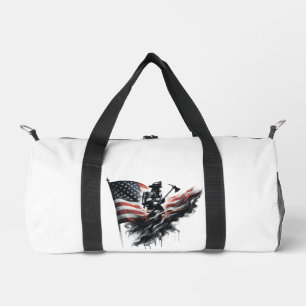 United States Flag. Firefighter Duffle Bag
