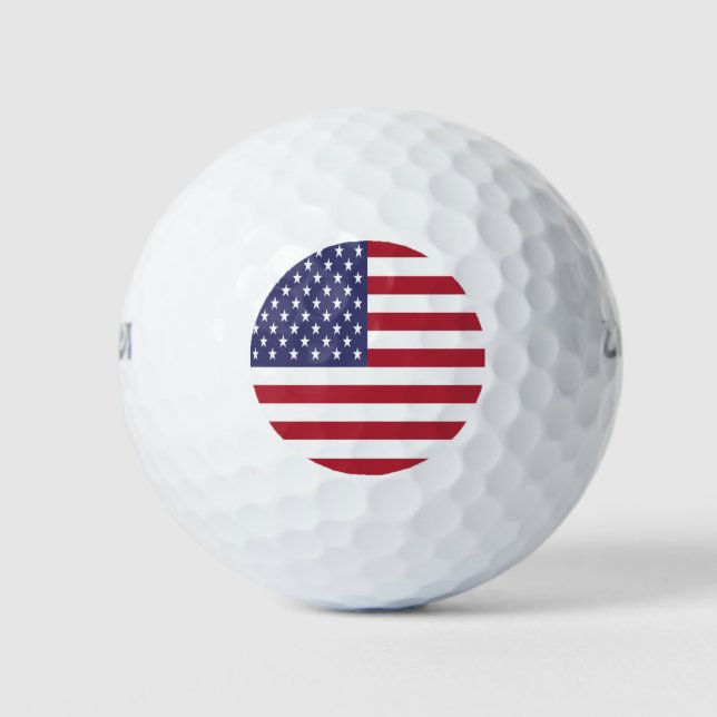 United States Flag Golf Balls (Front)