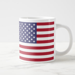 United States Flag Independence Day Large Coffee Mug