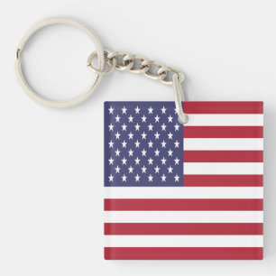 United States Flag Key Ring