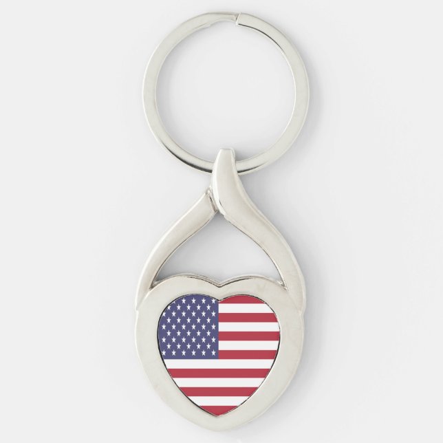 United States Flag Key Ring (Front)