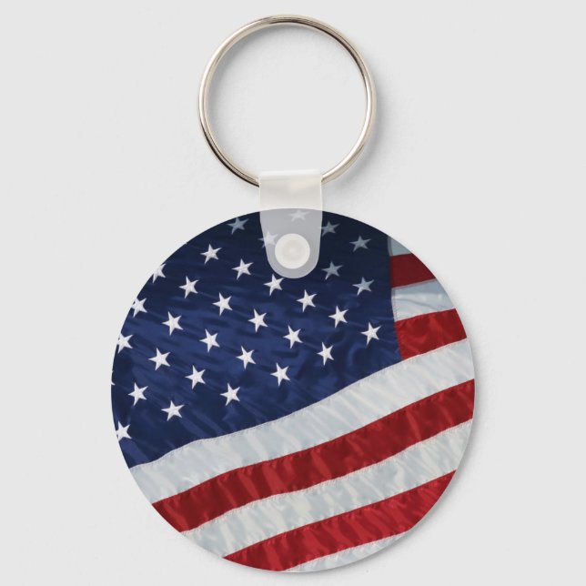 United States Flag Keychain (Front)