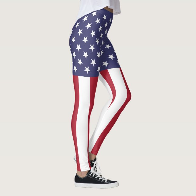 United States Flag Leggings (Right)