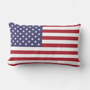 United States Flag Lumbar Cushion