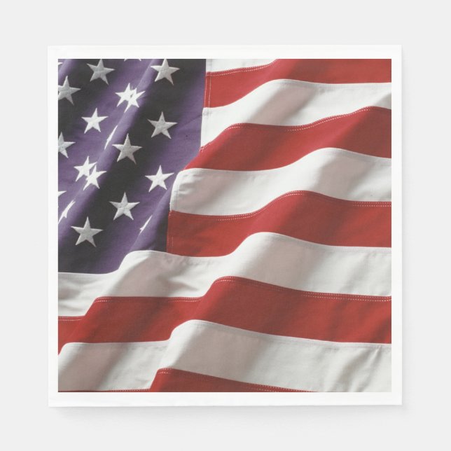 United States Flag Napkin (Front)
