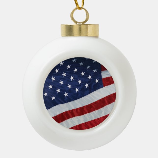 United States Flag Ornament (Front)