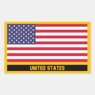 United States Flag Rectangular Sticker