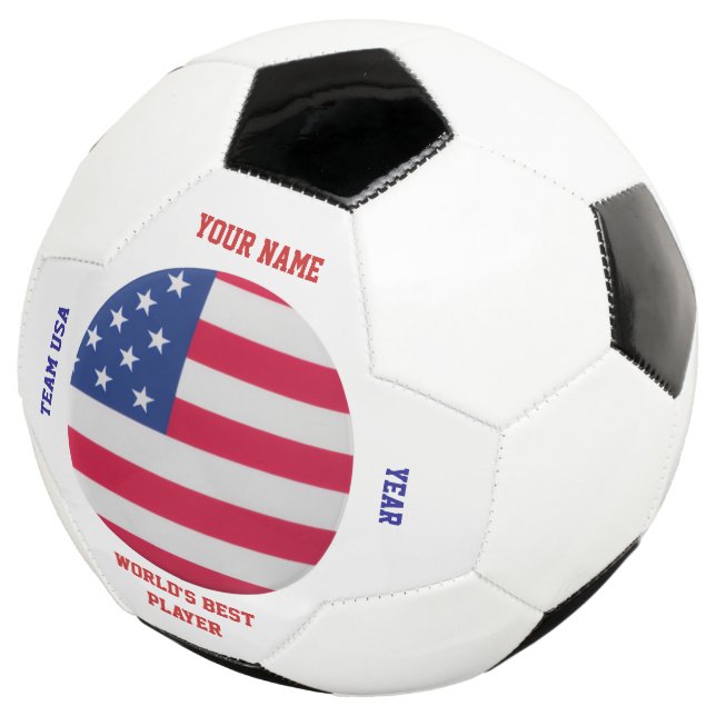 United States Flag Soccer Ball (Three Quarter)