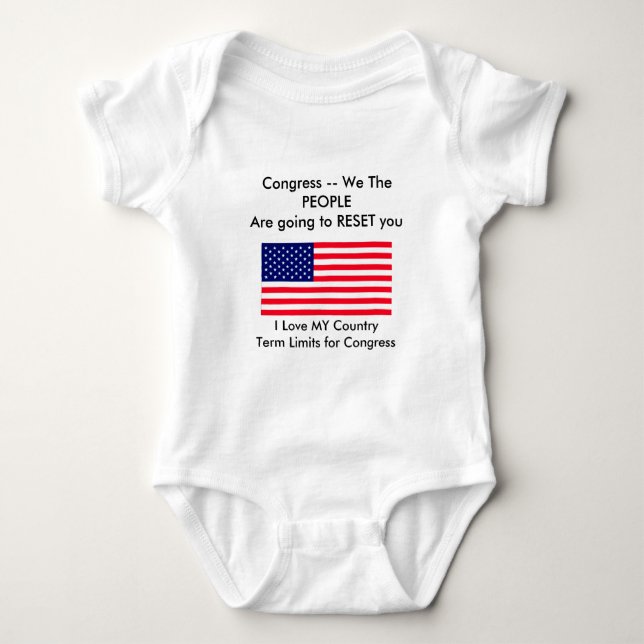 United States Flag The MUSEUM Zazzle, I Love MY... Baby Bodysuit (Front)