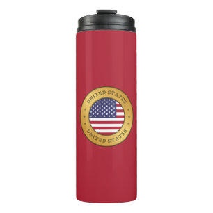 United States Flag Thermal Tumbler