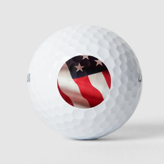 United States flag vertical Golf Balls (Front)