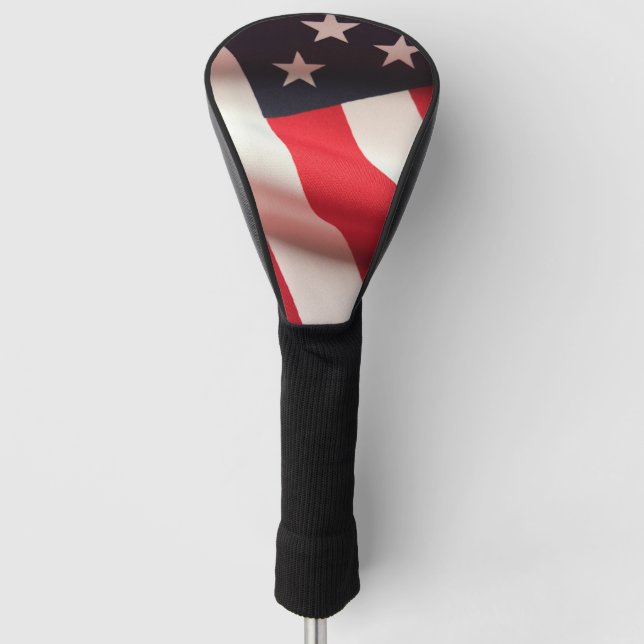 United States flag vertical Golf Head Cover (Front)