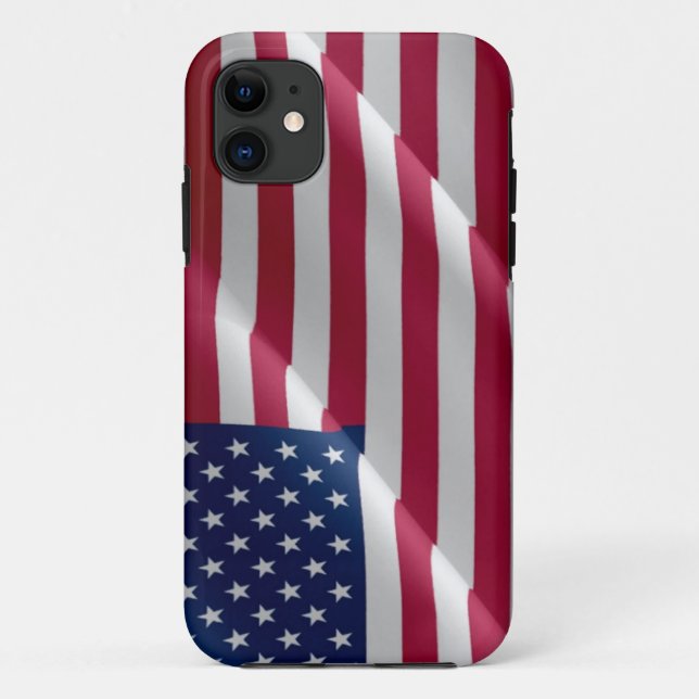 UNITED STATES FLAG WAVING Case-Mate iPhone CASE (Back)