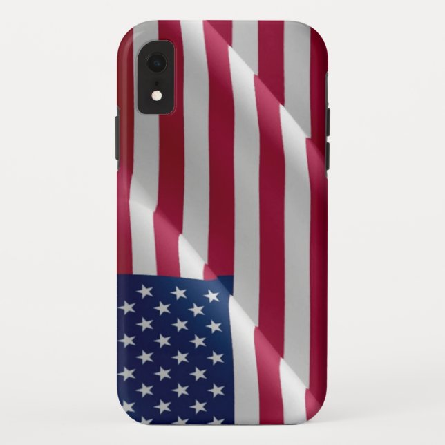 UNITED STATES FLAG WAVING Case-Mate iPhone CASE (Back)