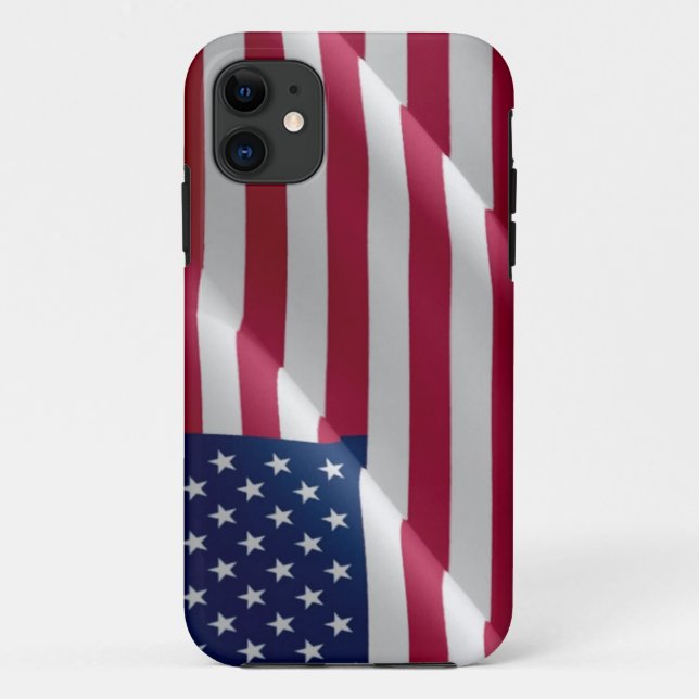 UNITED STATES FLAG WAVING Case-Mate iPhone CASE (Back)