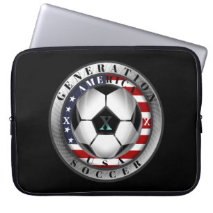United States Generation X American Soccer Laptop Sleeve