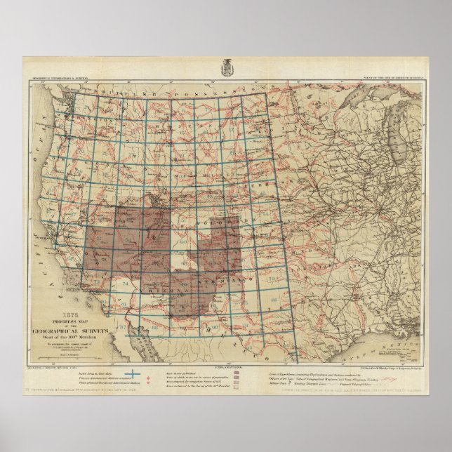 United States Geographical Surveys Poster (Front)