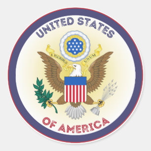 United States Great Seal Circle Shape 