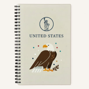 United States Heritage & Bald Eagle Photo Archive Notebook