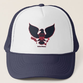 United States Large Eagle Remix Custom Trucker Hat