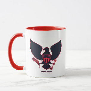 United States Large Eagle Two-Tone Mug