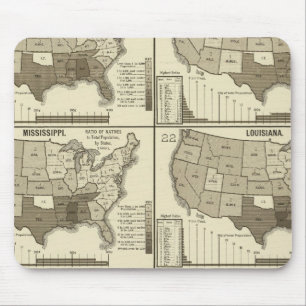 United States lithographed maps 2 Mouse Pad