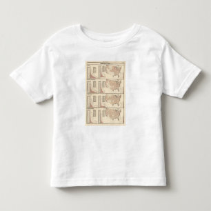 United States lithographed maps Toddler T-Shirt