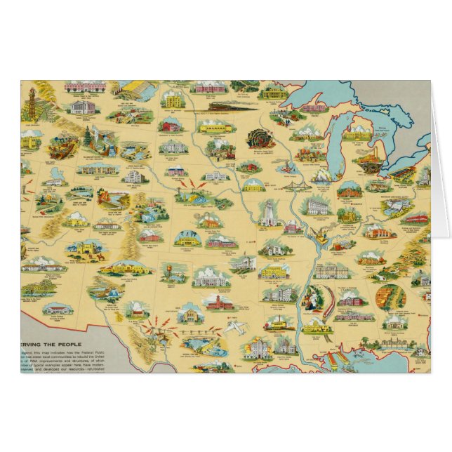 United States Map (Front Horizontal)