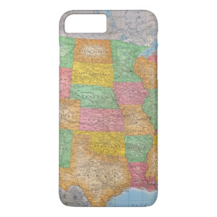 United States Map 3 iPhone 8 Plus/7 Plus Case