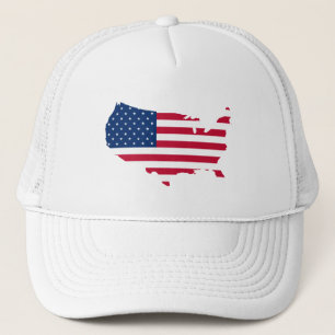 United states map and flag - Hat