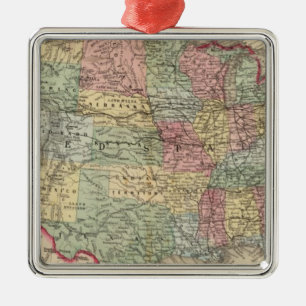 United States Map by Mitchell Metal Tree Decoration