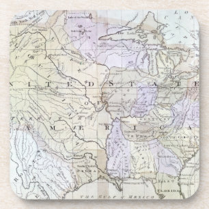 UNITED STATES MAP, c1812 Coaster