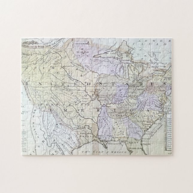 UNITED STATES MAP, c1812 Jigsaw Puzzle (Horizontal)