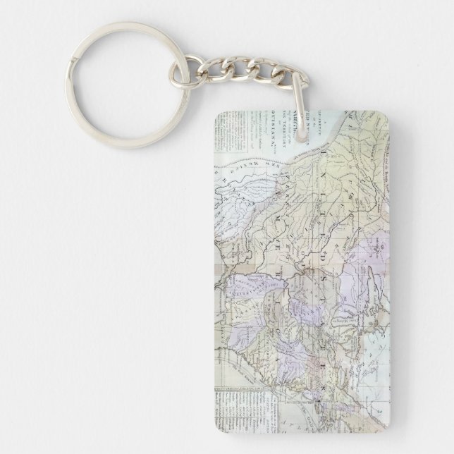 UNITED STATES MAP, c1812 Key Ring (Front)
