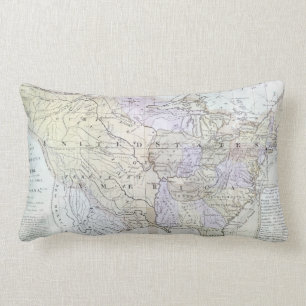 UNITED STATES MAP, c1812 Lumbar Cushion