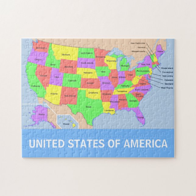 United States Map Photo Puzzle (Horizontal)