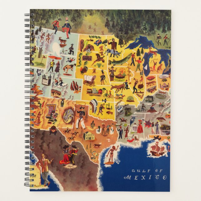 United States Map - Vacation and Play Planner (Front)