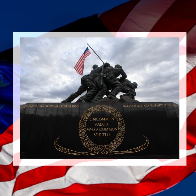 United States Marine Corps War Memorial Postcard (Creator Uploaded)