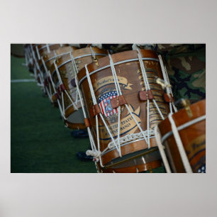 United States Military Drum Line Poster