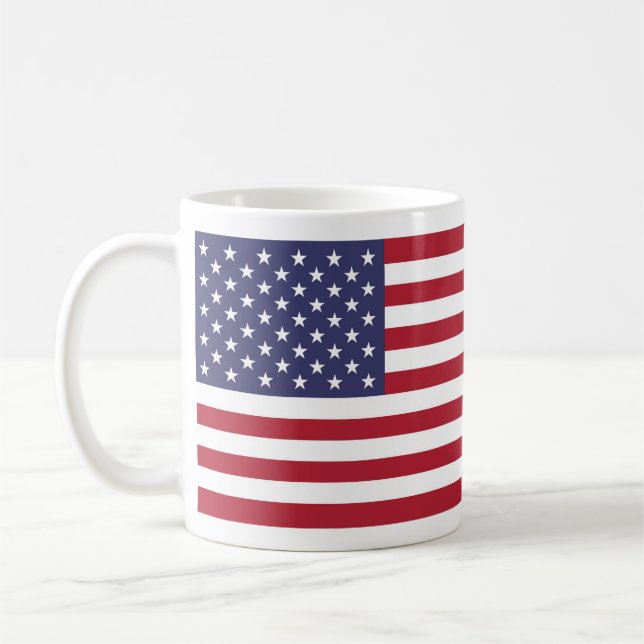 United States National Flag Coffee Mug (Left)