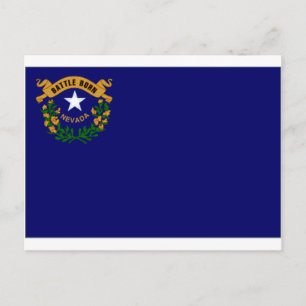 United States Nevada Flag Postcard