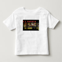 United States, New York. Grey's Papaya: window