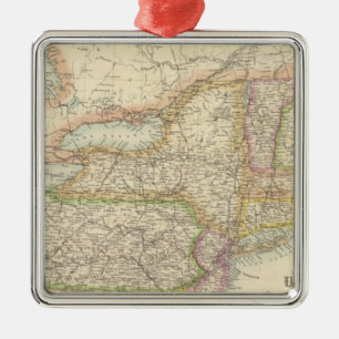 United States North Eastern States Metal Tree Decoration