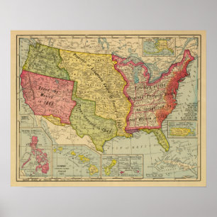 United States of America, 1900 Poster