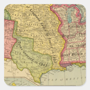 United States of America, 1900 Square Sticker